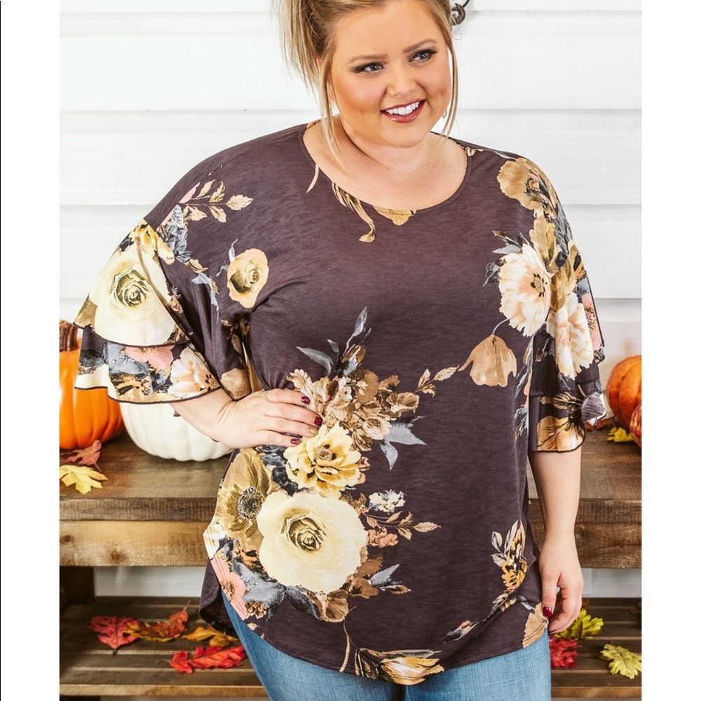 3X beautiful plum top.